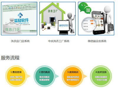 蓝格洗衣 O2O管理模式下的前台收银管理新体验